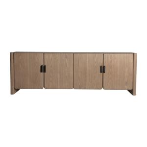 Meuble tv en bois de frêne brun clair 180x40x60 cm