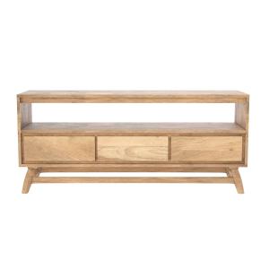 Meuble TV en bois de manguier 120 cm