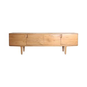 Meuble tv en bois de mindi marron, 190x40x59 cm