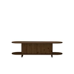 Meuble TV en bois de sapin marron, 150 cm