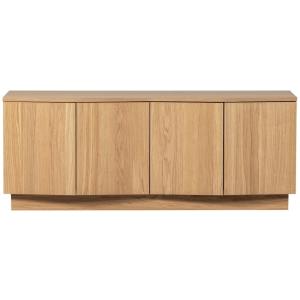 Meuble TV en bois et placage de chêne naturel L133
