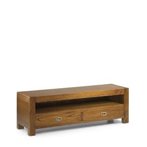 Meuble TV en bois marron L130