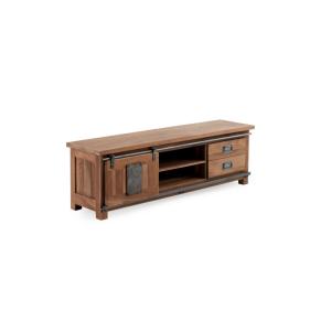 Meuble TV en bois massif d'acacia recyclé