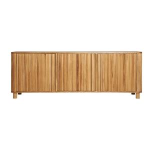 Meuble tv en bois mdf brun 160x40x56 cm