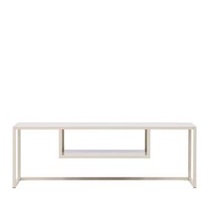 Meuble TV en Métal 120 cm cm - Beige