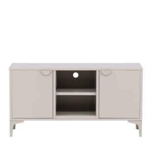 Meuble TV en métal L120cm - Beige