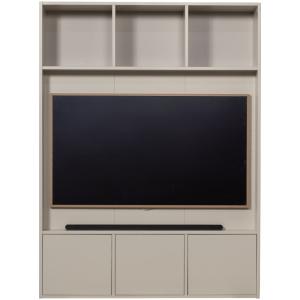 Meuble tv en pin beige