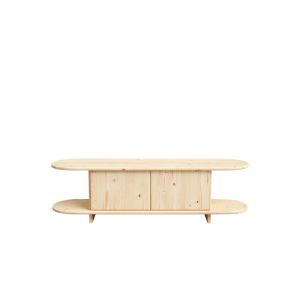 Meuble TV en sapin beige 150 cm