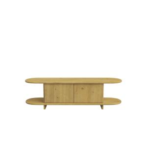 Meuble TV en sapin naturel 150 cm