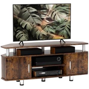Meuble TV grand plateau placards à portes compartiment ouve…