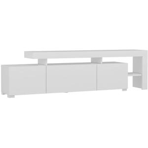 Meuble TV LED 3 portes blanc 192 cm