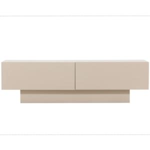 Meuble TV minimaliste en bois CATRY beige 160x47x45cm
