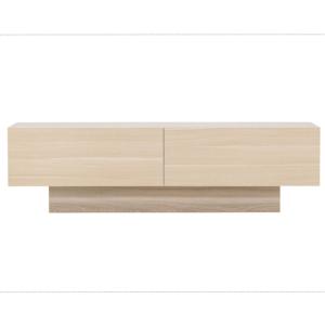 Meuble TV minimaliste en bois CATRY naturel 160x47x45cm