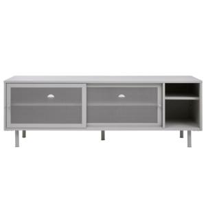 Meuble TV moderne en métal grillagé PEEX métal gris 160x45x…