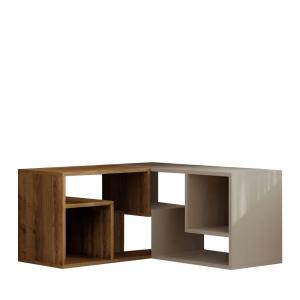 Meuble TV modulable en bois L145cm - Beige
