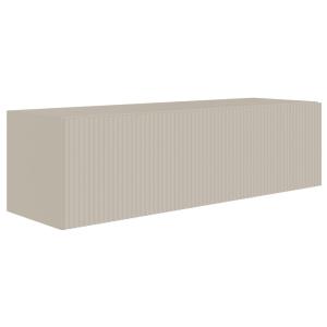 Meuble TV mural 1 porte, beige gris, 100 cm