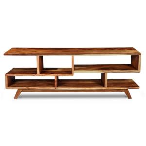 Meuble TV naturel en bois de suar 60x180x40