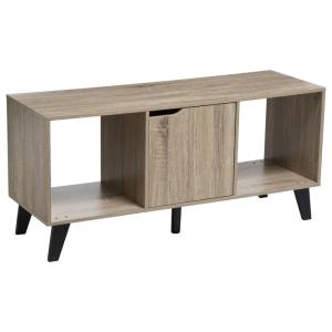 Meuble TV naturel pied