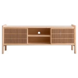 Meuble TV pour vinyle en pin naturel 151,2 cm Non verni