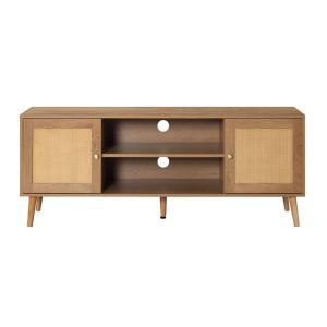 Meuble TV style contemporain 140 cm bois