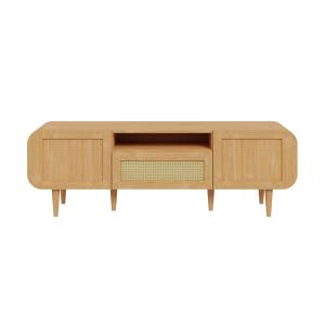 Meuble TV style contemporain 160 cm bois