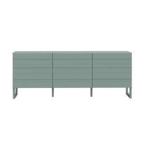 Meuble TV style contemporain 165 cm vert sauge