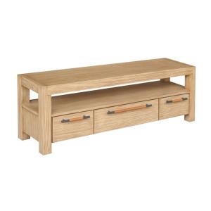 Meuble TV style contemporain avec tiroirs en bois massif bo…