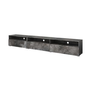 Meuble tv sur pied ou mural 1 tiroir 270 cm effet béton fon…