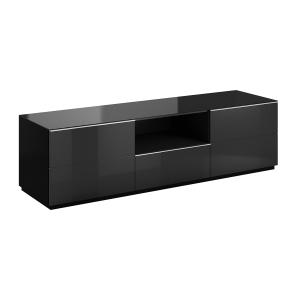 Meuble TV sur pied ou mural 2 portes 1 tiroir 180 cm strati…