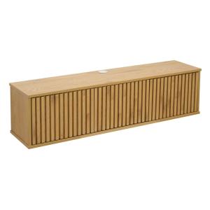 Meuble TV suspendu 120 cm scandinave bois clair