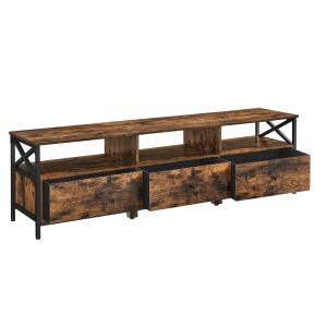 Meuble tv télévision jusqu'à 80 pouces 178 x 40 x 50cm marr…