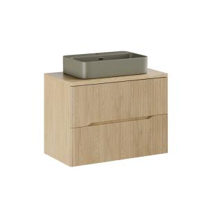 Meuble vasque stratifiés chêne clair