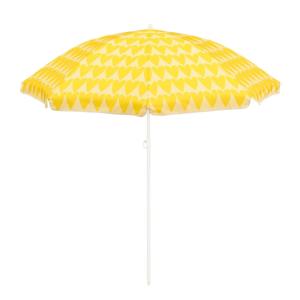 Mica Decorations Parasol coeur jaune - h180xd160cm