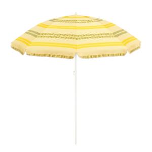 Mica Decorations Parasol ligne jaune - h180xd160cm