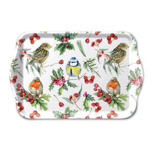 Mini plateau oiseaux et baies rouges