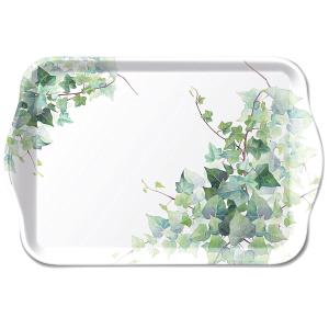 Mini plateau vide poche rectangulaire hedera blanc