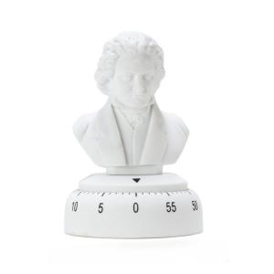 Minuteur de cuisine beethoven en plastique blanc