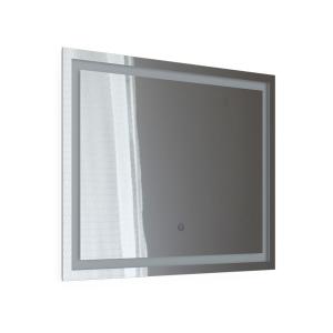 Miroir mural, blanc 80 x 65cm avec éclairage LED