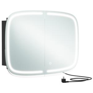 Miroir salle de bain avec éclairage noir