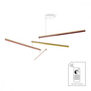 Mobile suspension tasso cho dimmable en bois multicolore