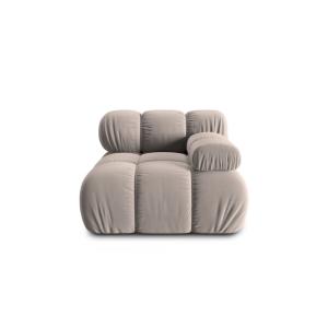 Modul droit en velours beige