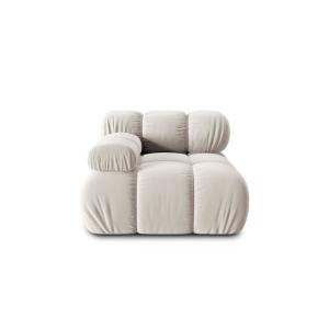 Modul gauche en velours beige clair