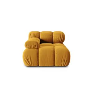 Modul gauche en velours jaune