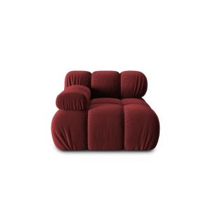 Modul gauche en velours rouge foncé