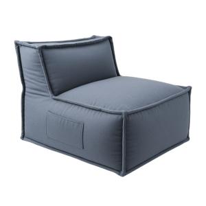 Module central pour canapé modulable effet lin 90x82 cm gri…