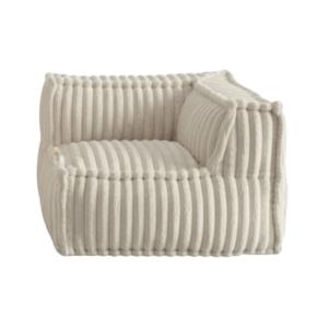 Module d'angle droit pour canapé fourrure côtelée 90x90 cm…