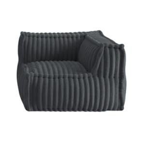 Module d'angle droit pour canapé fourrure côtelée 90x90 cm…