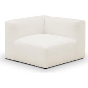 Module d'angle réversible en tissu bouclé beige
