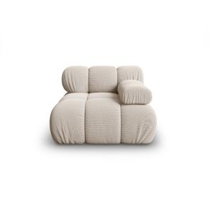Module droit en tissu 3D beige clair