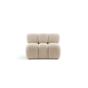 Module en bouclé beige clair